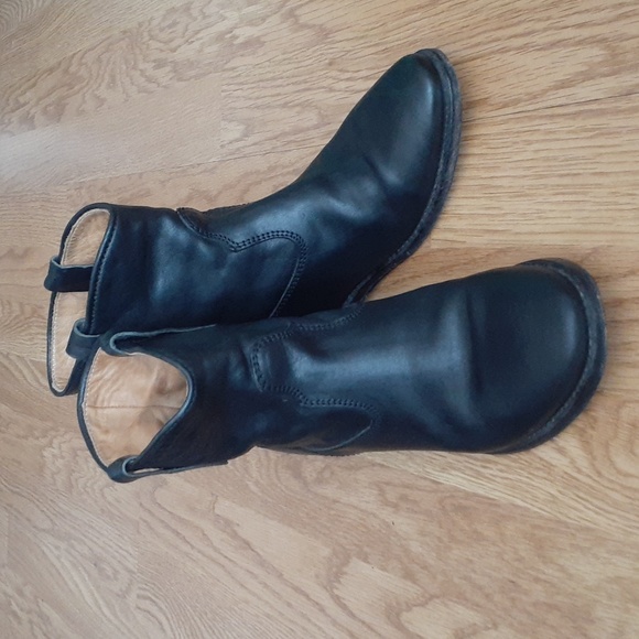 Isabel Marant Black Leather Crisi boots Size 6 - Picture 1 of 12